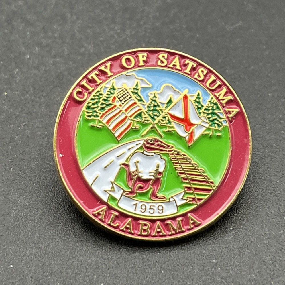 City Of Satsuma Alabama Lapel Hat Pin